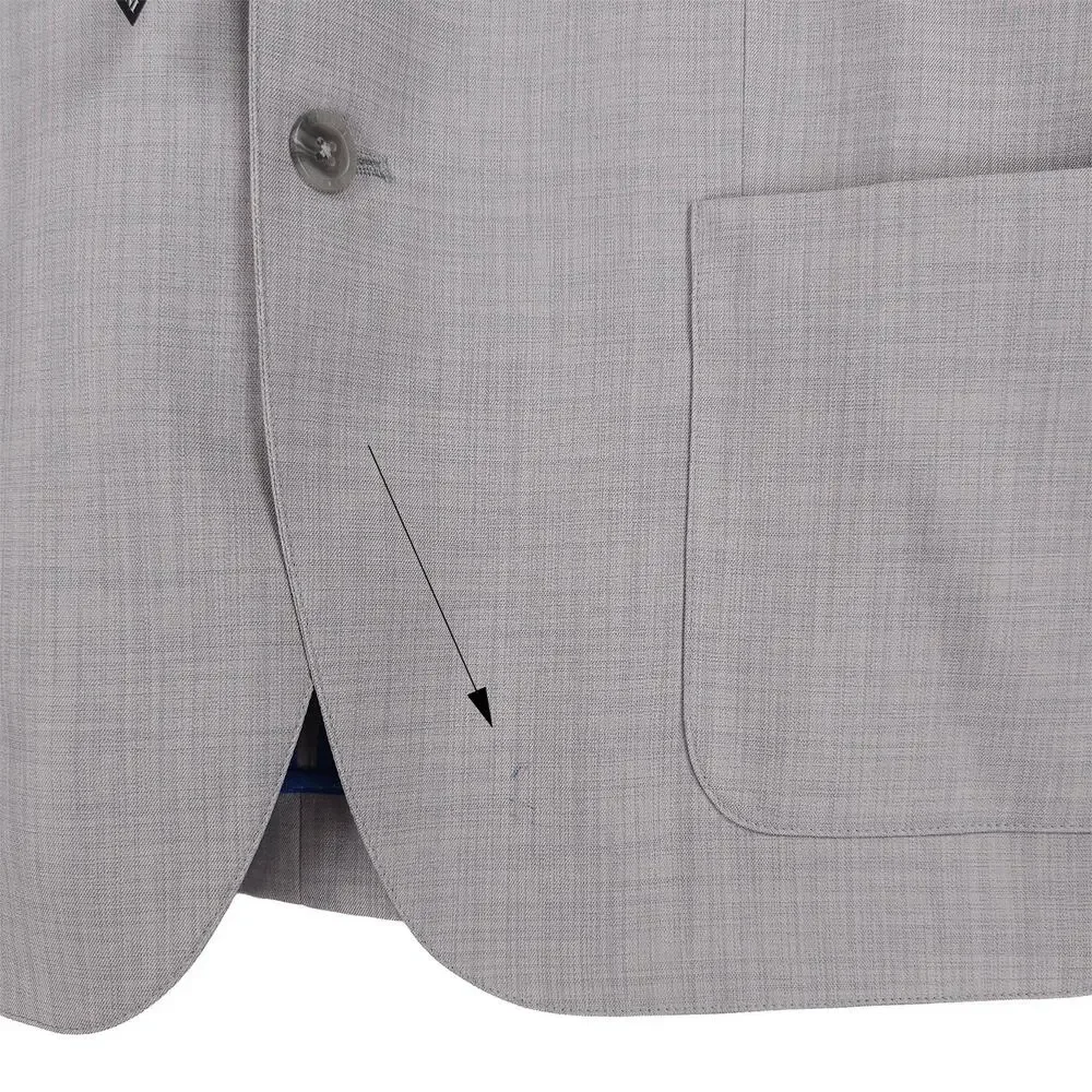 Alfani Mens Slim Fit Blazer Sz Large Light Grey Lightweight Stretch *Defect*
